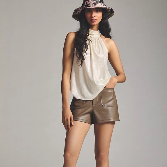 NEW NWT Anthropologie  Sunday in Brooklyn  Shine Halter Top - Ivory Small - Picture 1 of 4